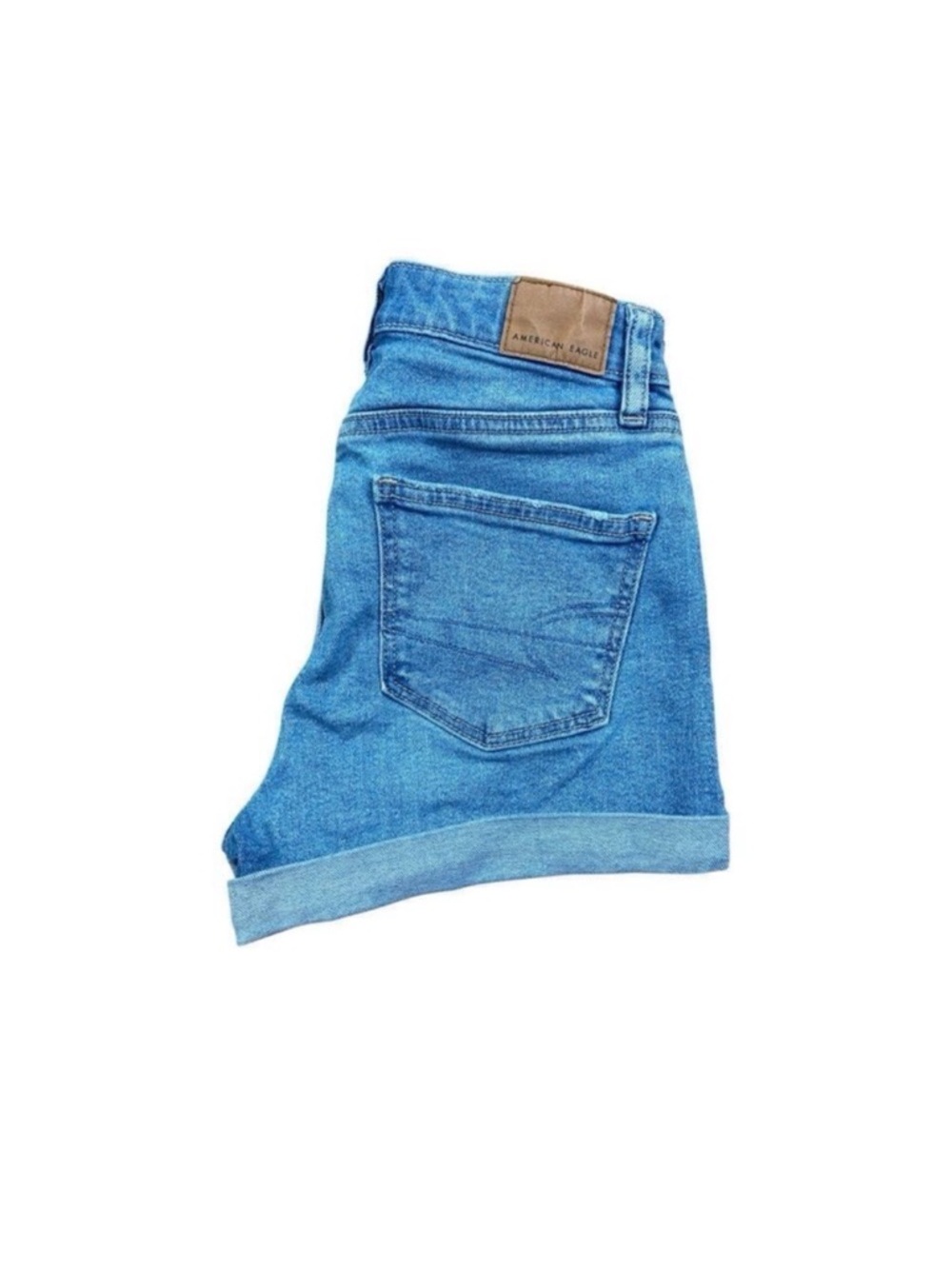 American eagle stretch light wash cuffed hem shorts - Picture 3 of 5